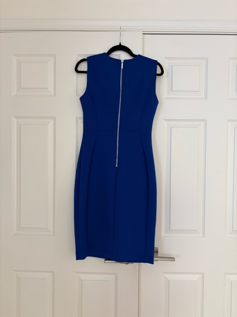 Calvin Klein Cobalt Blue Sleeveless Sheath Dress - Picture 2 of 2